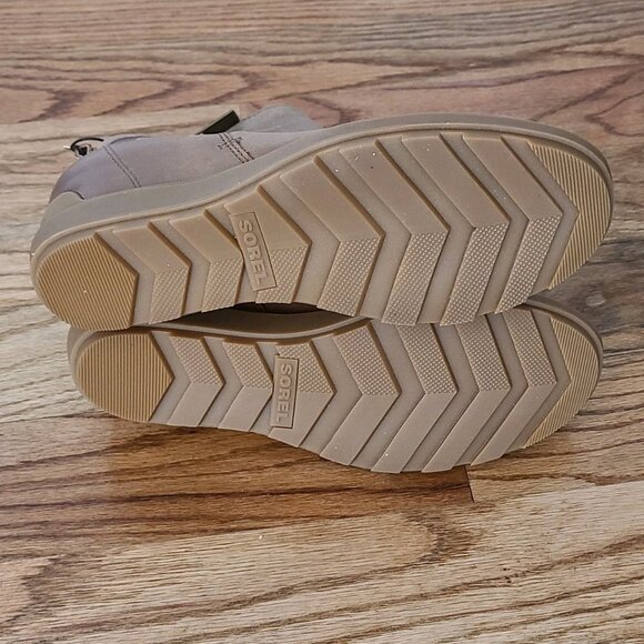 SOREL Evie II Zip Winter Waterproof Bootie Womens 8.5 Leather Ankle Wedge Boots - Picture 10 of 12